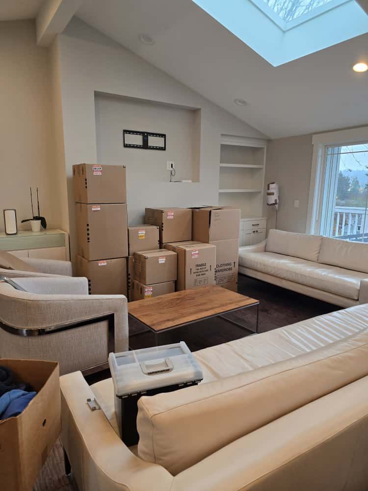 Seattle full-service movers residential move in progress — Puget Sound Moving Company WA